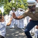 Marines and Sailors Participate in the Grand Floral Parade during Portland Fleet Week
