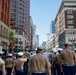 Marines and Sailors Participate in the Grand Floral Parade during Portland Fleet Week