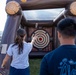 Hitting the Mark: Airmen throw Velcro axes during the 2025 Unite Event at the Nevada Air National Guard Base