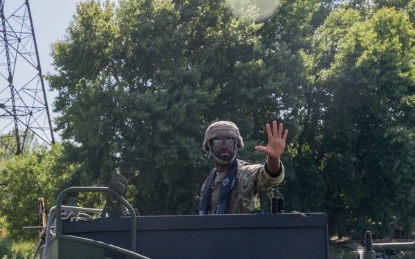 U.S. Soldiers Rehearse Wet Gap Crossings for Saber Guardian 25