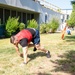 BEAR CRAWL: Airmen compete in a relay race during the UNITE Event at Nevada Air National Guard Base