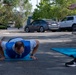 Airmen compete in a relay race during the UNITE Event at Nevada Air National Guard Base