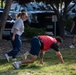 BEAR CRAWL: Airmen compete during the UNITE Event at Nevada Air National Guard Base