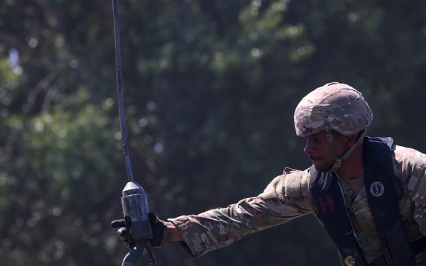 U.S. Soldiers Rehearse Wet Gap Crossings for Saber Guardian 25