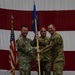 Lt. Col. Reed Kobernik relinquishes responsibility of the 152nd Maintenance Squadron during a change of command ceremony at Nevada Air National Guard Base
