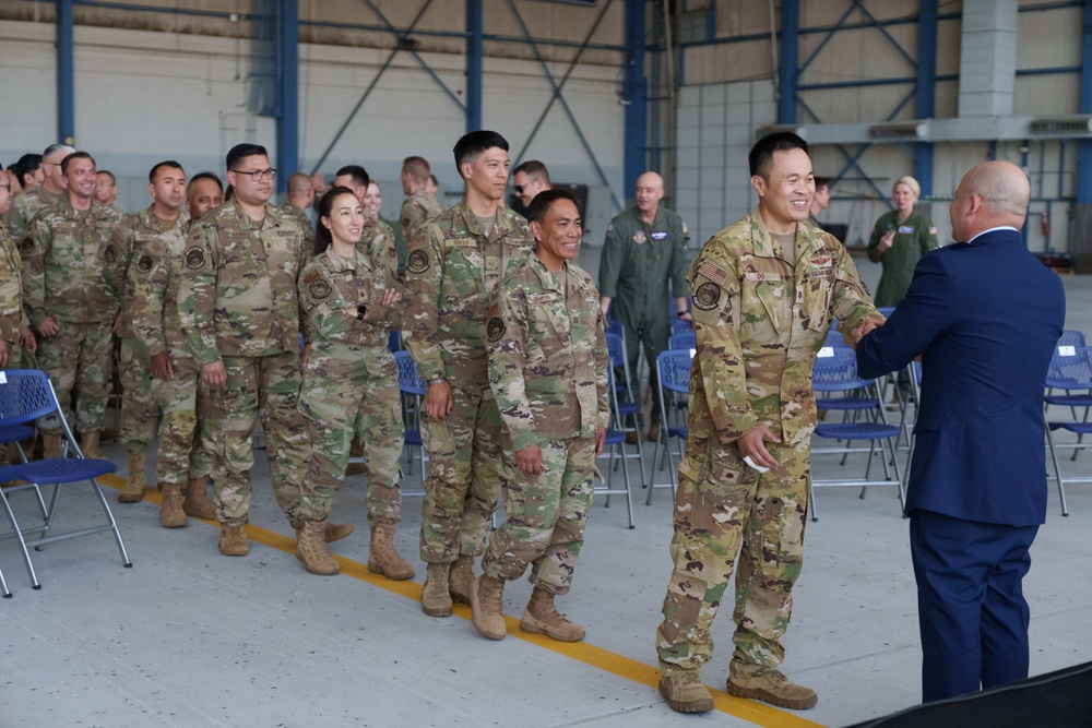 452d Aeromedical Evacuation Squadron Assumption of Command ceremony