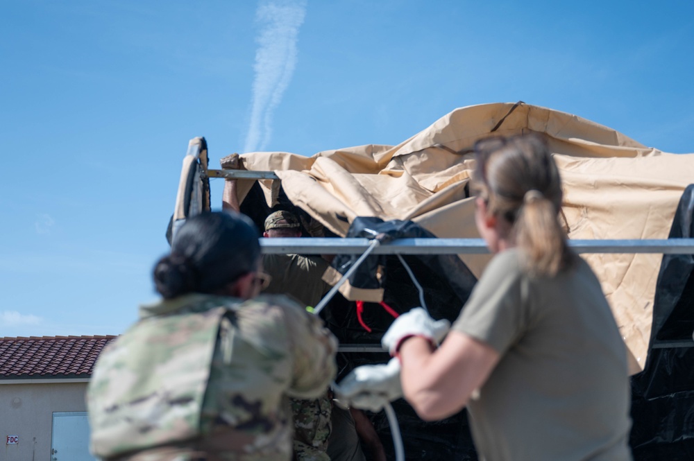 920th ASTS conducts shelter assembly training