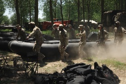 7th Engineer Brigade Conduct Wet Gap Crossing Rehearsal For Saber Guardian 25 [Image 9 of 9]