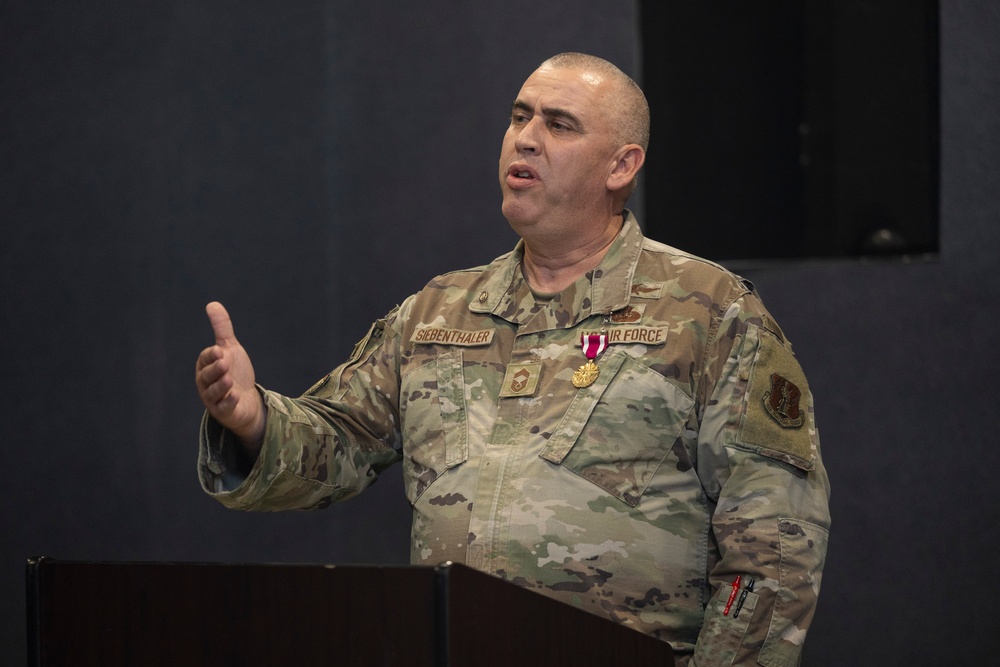 CMSgt Siebenthaler Retires after 37 years of service