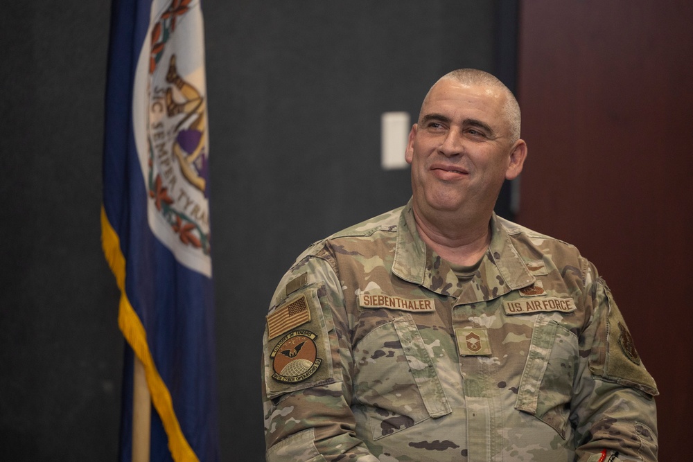 CMSgt Siebenthaler Retires after 37 years of service