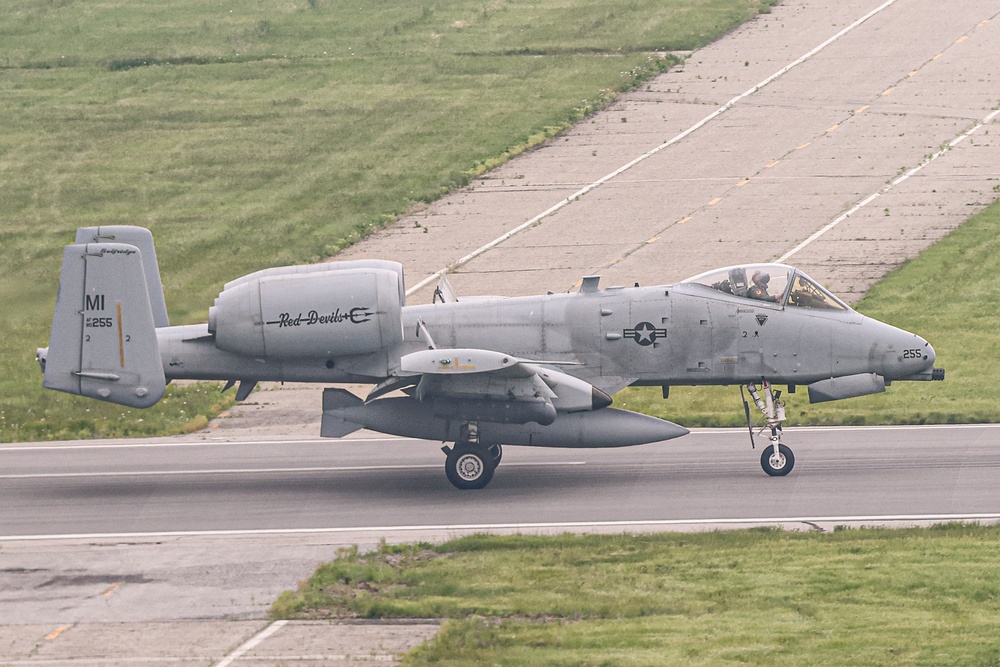 A-10s Return to Selfridge Following Training Mission