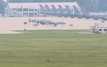 A-10s Return to Selfridge Following Training Mission