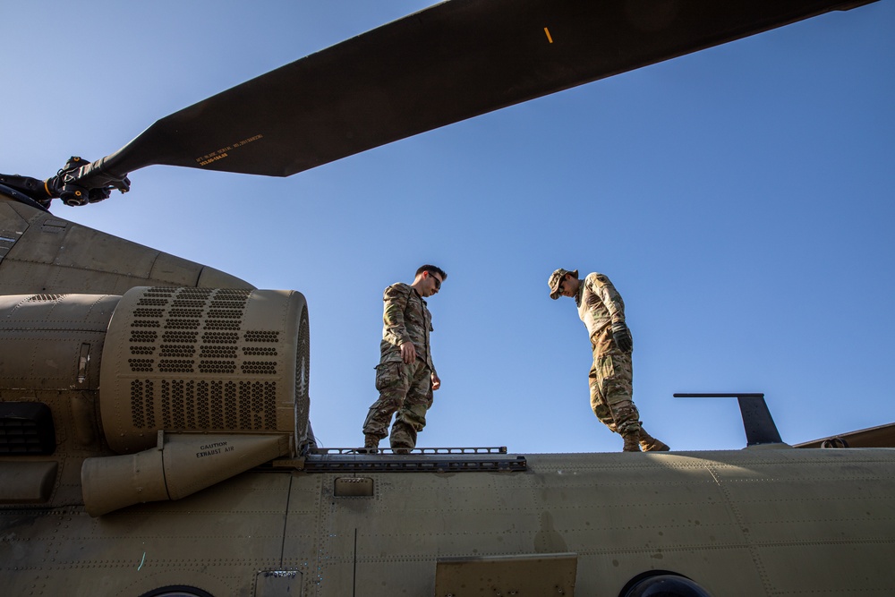 Operation Mojave Falcon - Chinook Unit Transportation
