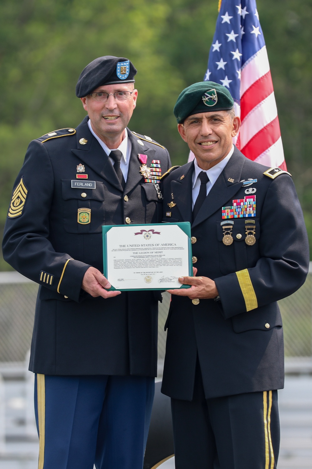 New Hampshire National Guard State Command Sgt. Maj. Change of Responsibility and Retirement Ceremony