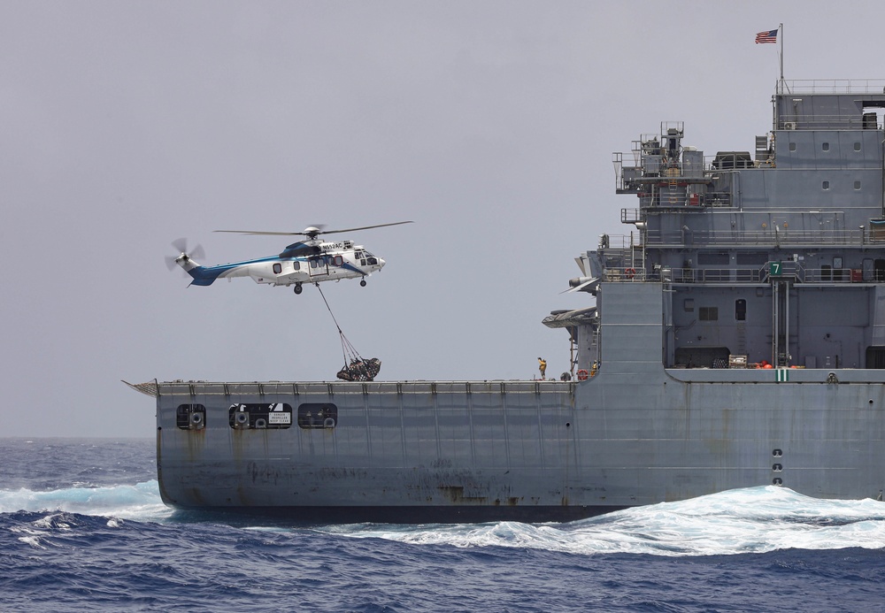 USS Milius conducts operations in the U.S. Central Command area of responsibility as part of the Carl Vinson Carrier Strike Group