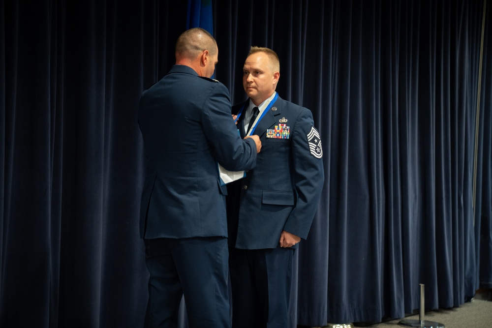 Command Chief Master Sgt. receives the Drennan A. Clark &quot;Order of Nevada Medal&quot;