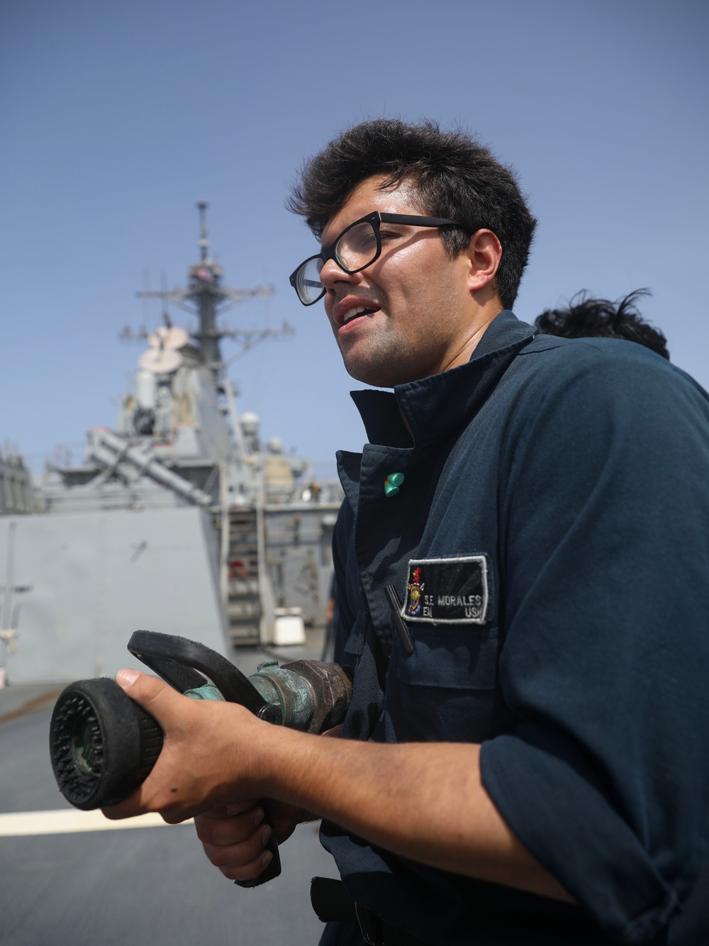 USS Milius conducts operations in the U.S. Central Command area of responsibility as part of the Carl Vinson Carrier Strike Group