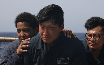 USS Milius conducts operations in the U.S. Central Command area of responsibility as part of the Carl Vinson Carrier Strike Group