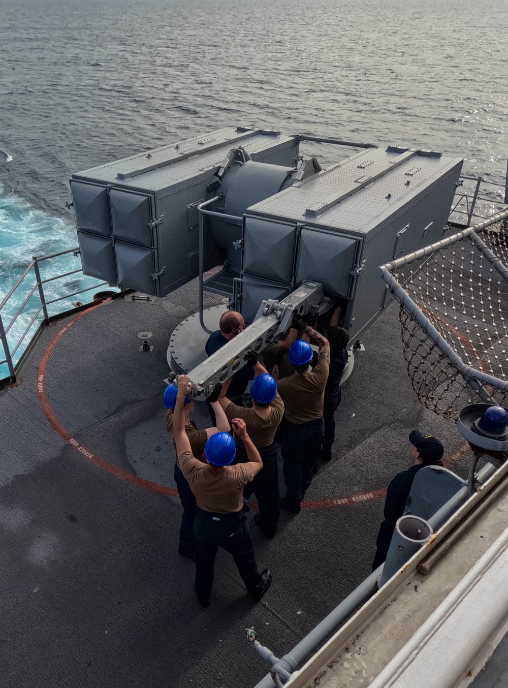 USS America (LHA 6) Conducts Ordnance Handling