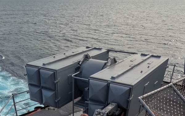 USS America (LHA 6) Conducts Ordnance Handling