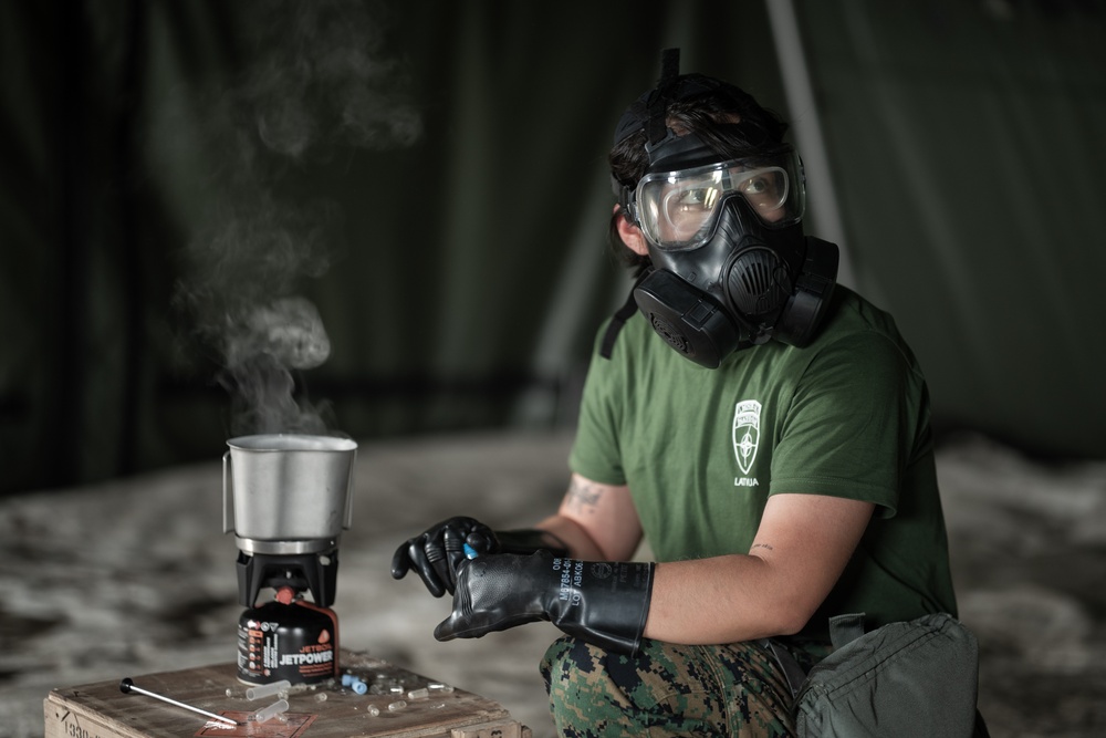 2/14 Marines Conduct CBRN Training during BALTOPS 25