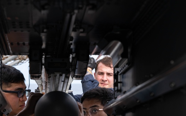 USS America (LHA 6) Conducts Ordnance Handling