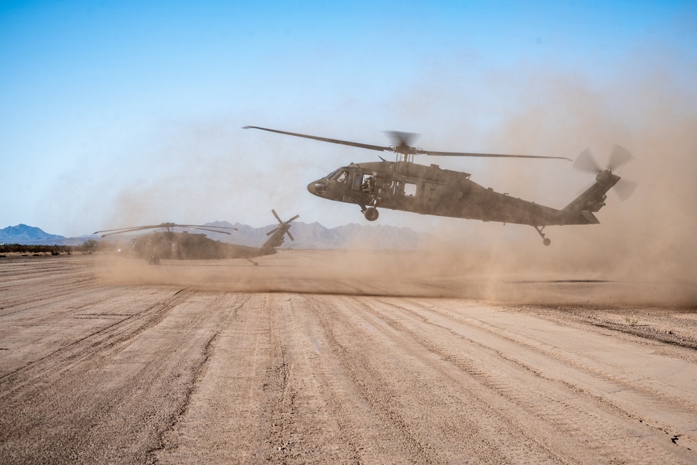 B Co. 2-285th Aviation Regiment Conduct Aerial Gunnery Training