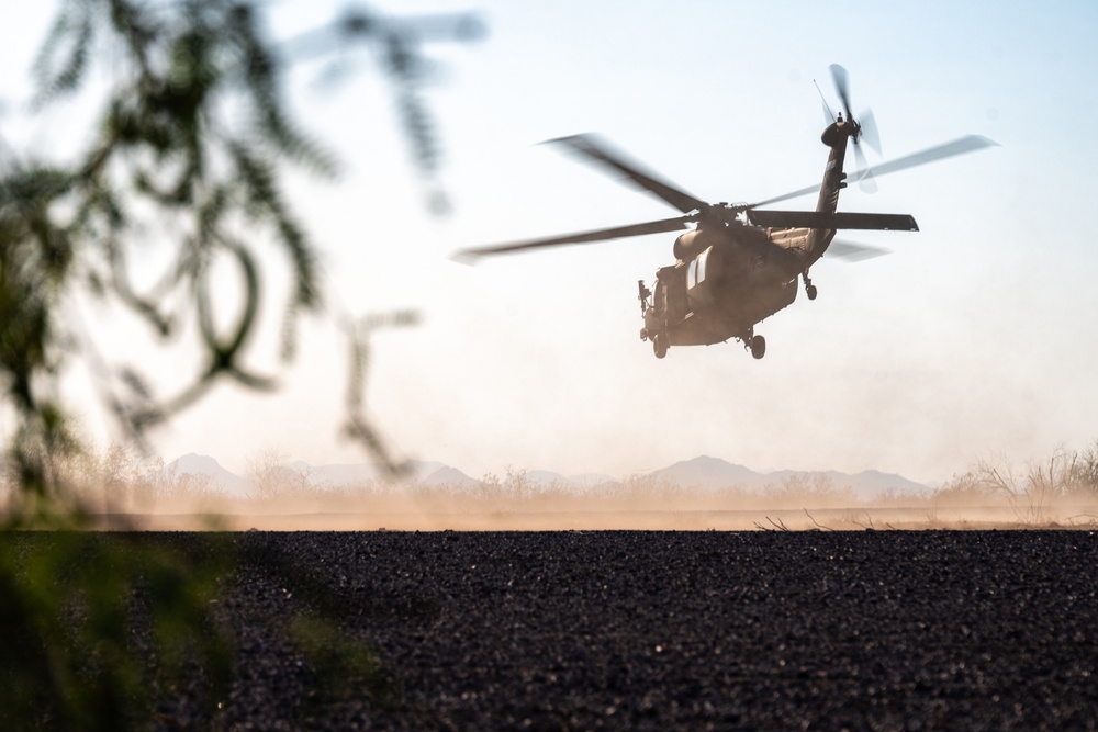 B Co. 2-285th Aviation Regiment Conduct Aerial Gunnery Training