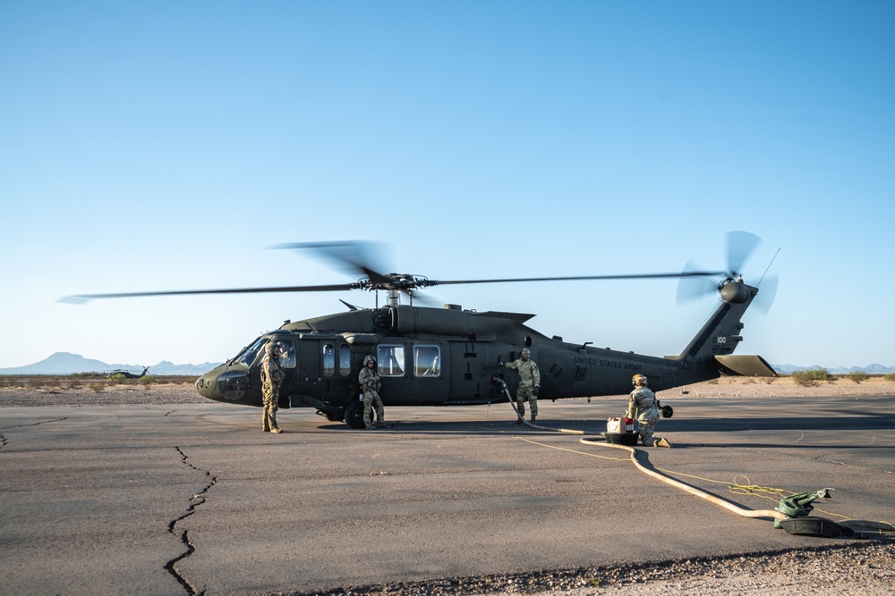 B Co. 2-285th Aviation Regiment Conduct Aerial Gunnery Training