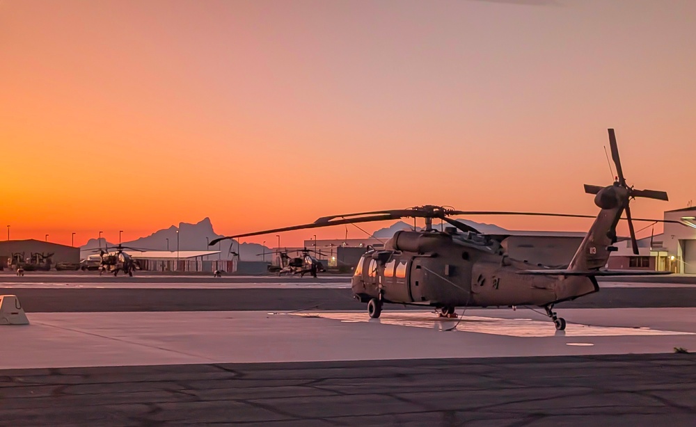 B Co. 2-285th Aviation Regiment Conduct Aerial Gunnery Training