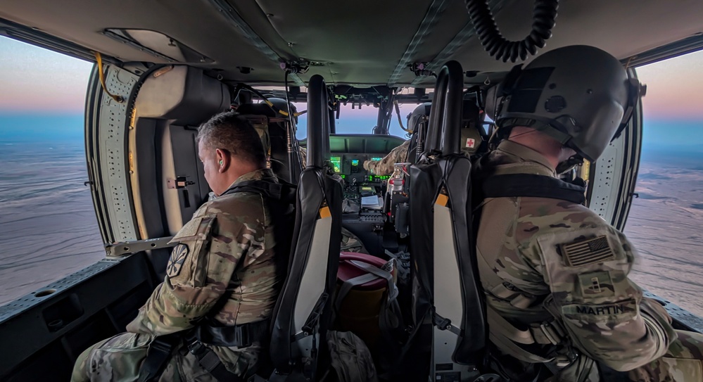 B Co. 2-285th Aviation Regiment Conduct Aerial Gunnery Training