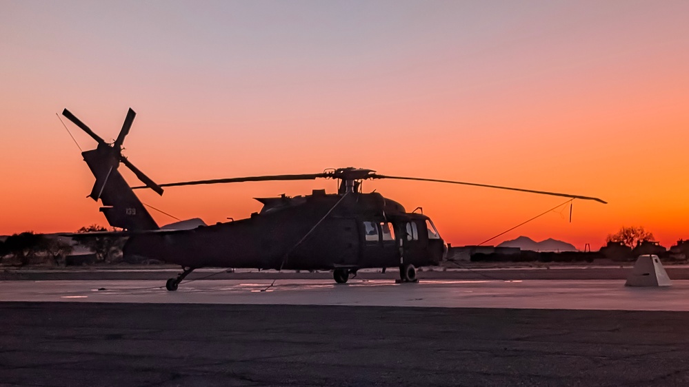 B Co. 2-285th Aviation Regiment Conduct Aerial Gunnery Training