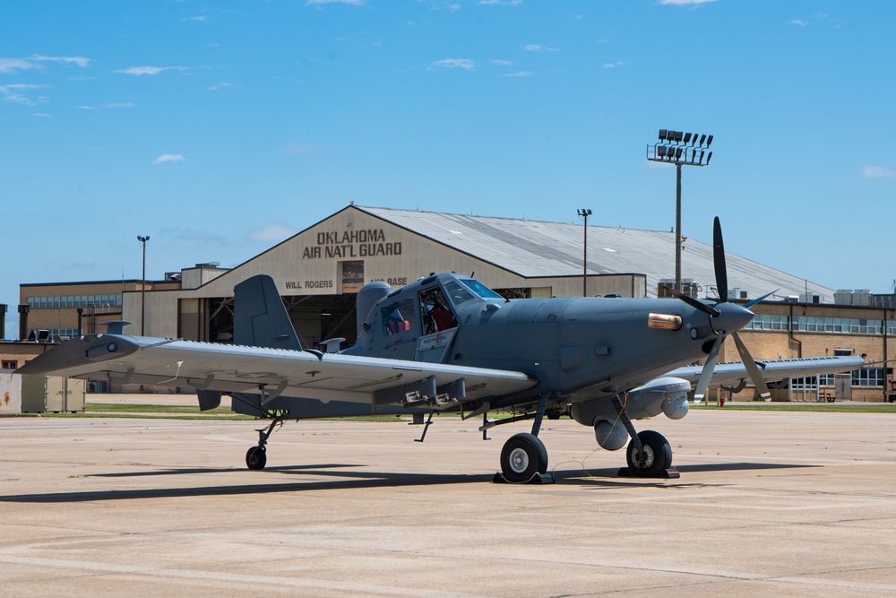 OA-1K Skyraider II joins the WRANGB flightline