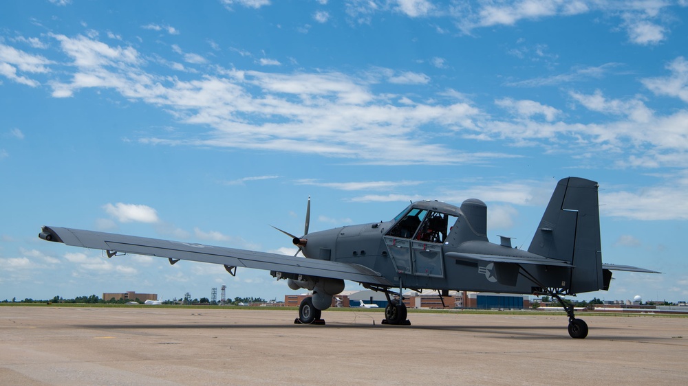 OA-1K Skyraider II joins the WRANGB flightline