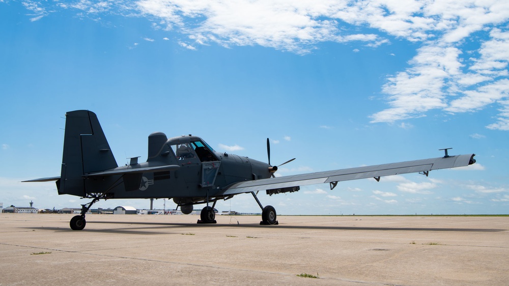OA-1K Skyraider II joins the WRANGB flightline