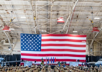 WRANGB hosts arrival ceremony for OA-1K Skyraider II