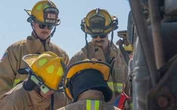 Gowen Fire Participate in Simulated Training Exercise
