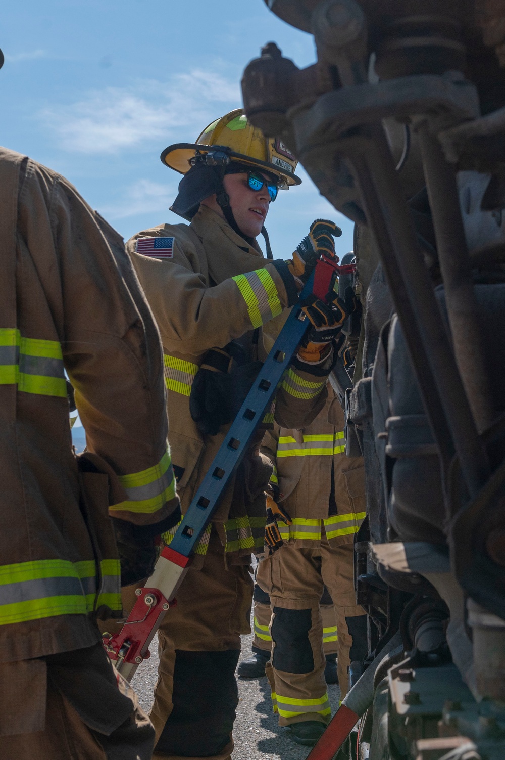 Gowen Fire Participate in Simulated Training Exercise