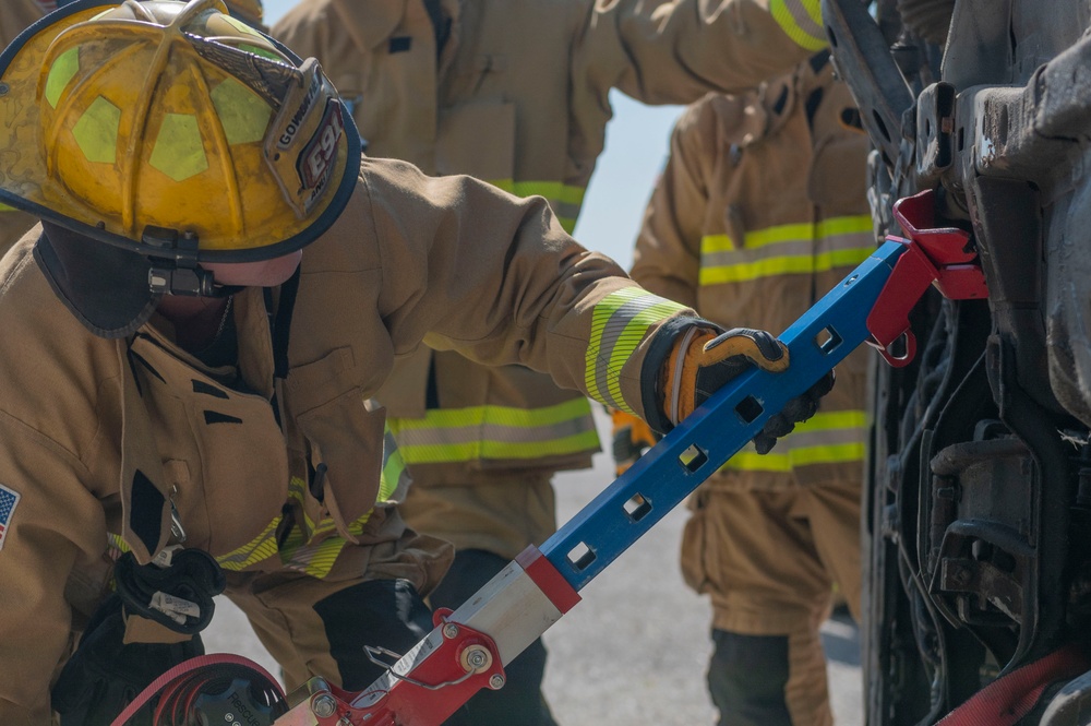 Gowen Fire Participate in Simulated Training Exercise