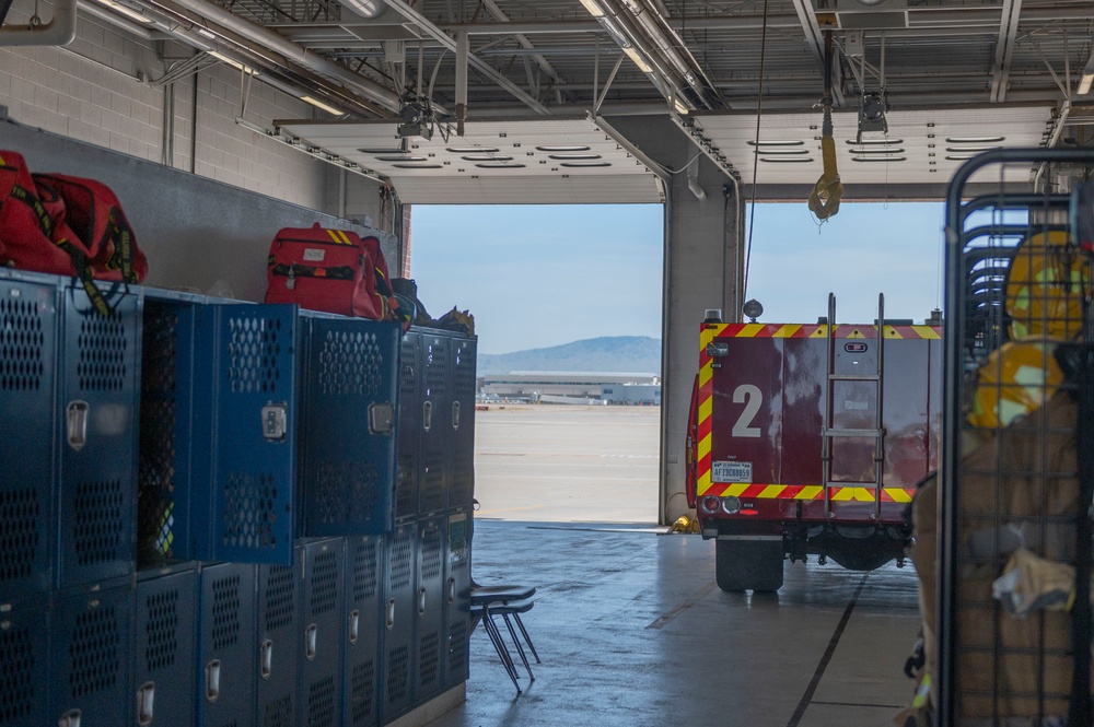 Gowen Fire Participate in Simulated Training Exercise