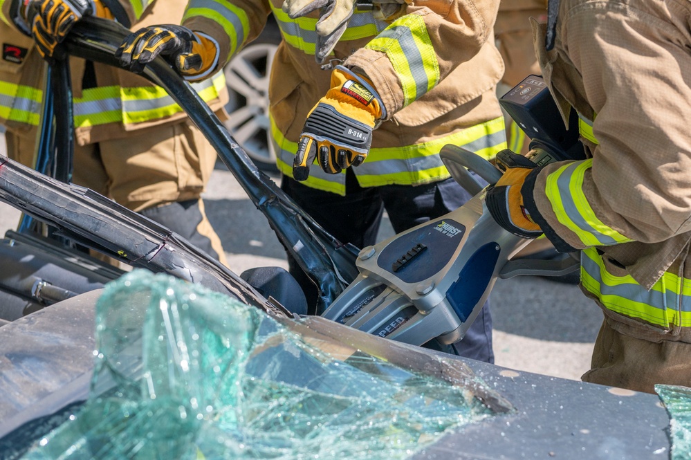 Gowen Fire Participate in Simulated Training Exercise