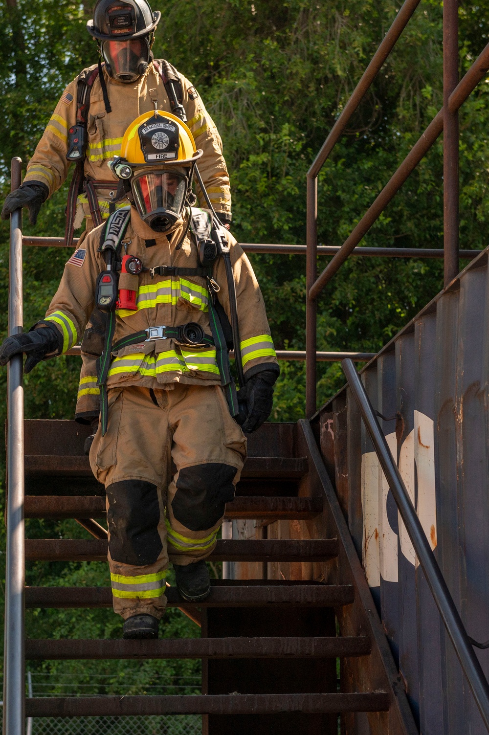 Gowen Fire Participate in Simulated Training Exercise