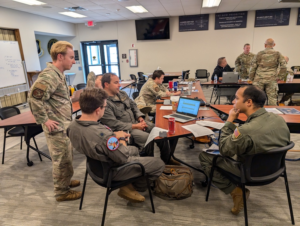 A-staff course held at Will Rogers Air National Guard Base