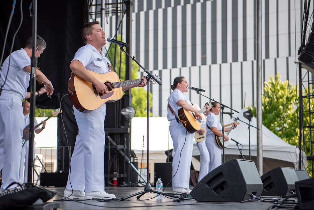 U.S. Navy Band Performs In Nashville
