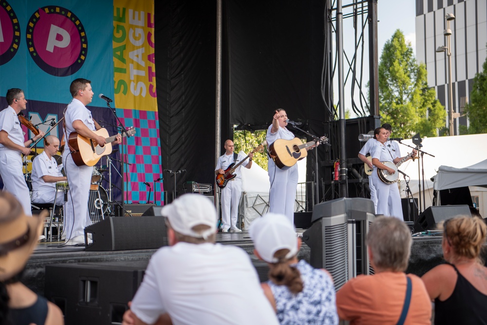 U.S. Navy Band Performs In Nashville