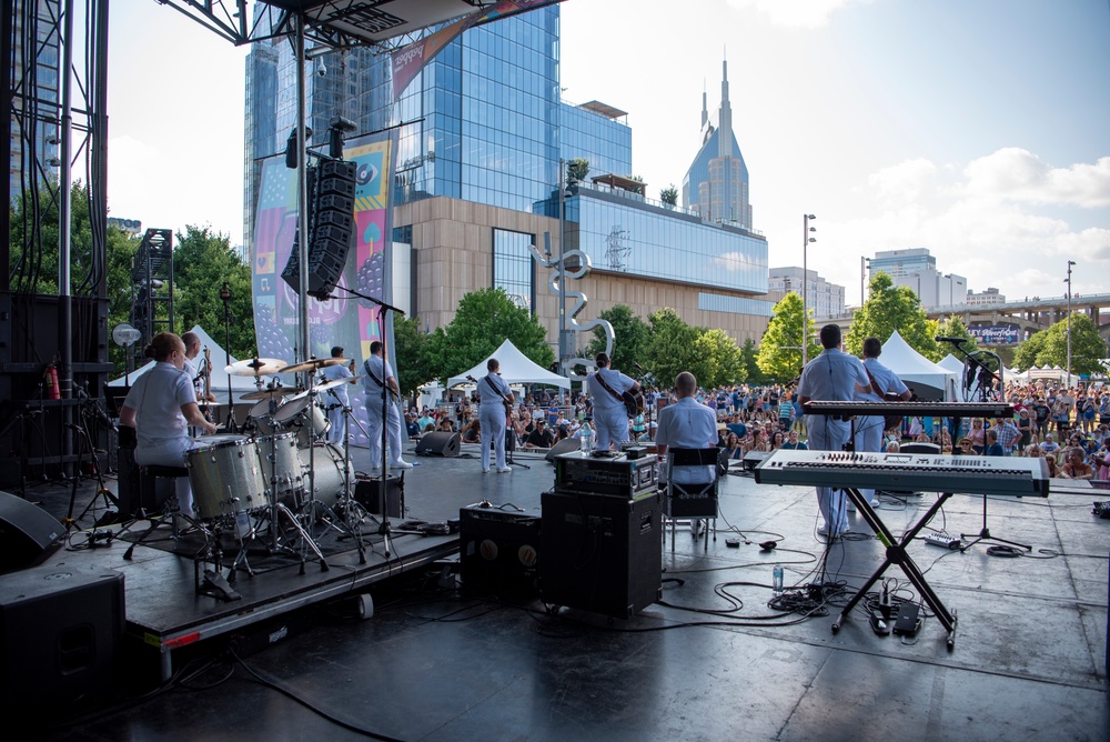 U.S. Navy Band Performs In Nashville