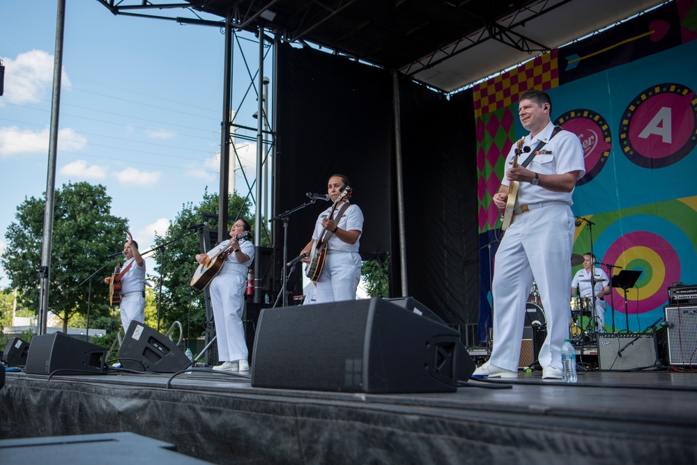 U.S. Navy Band Performs In Nashville