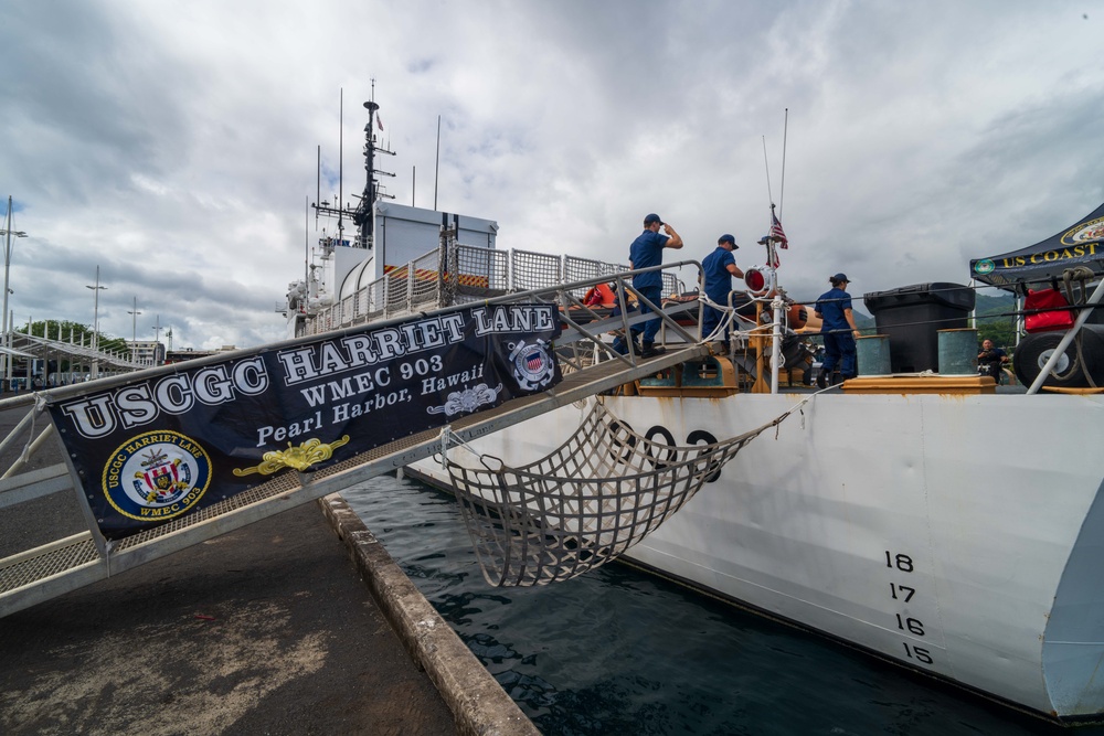 Coast Guard Cutter Harriet Lane departs Papeete, French Polynesia after port visit