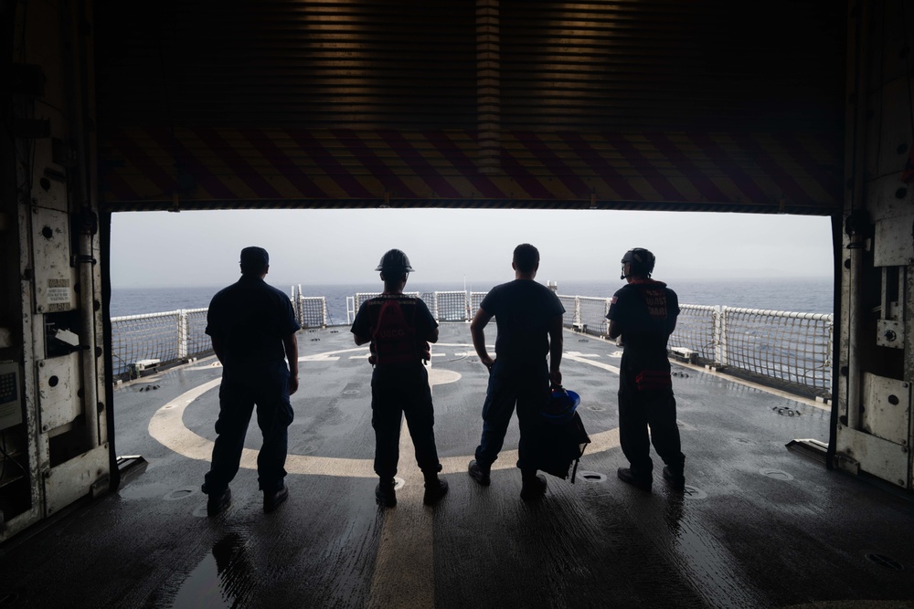 Coast Guard Cutter Harriet Lane departs Papeete, French Polynesia after port visit
