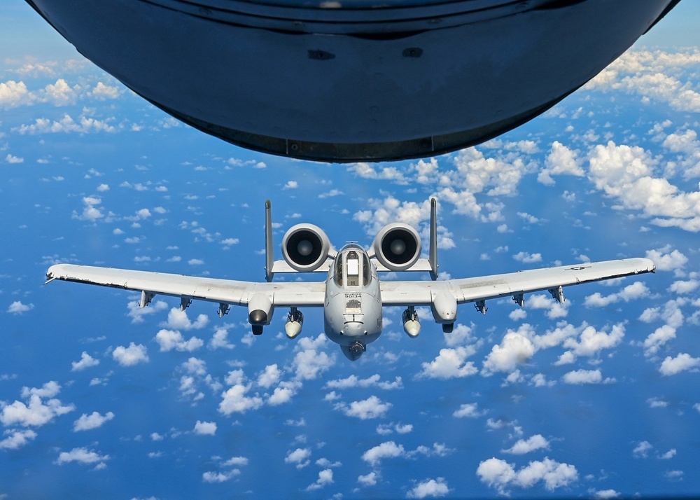 506th EARS Refuel A-10s across the Pacific